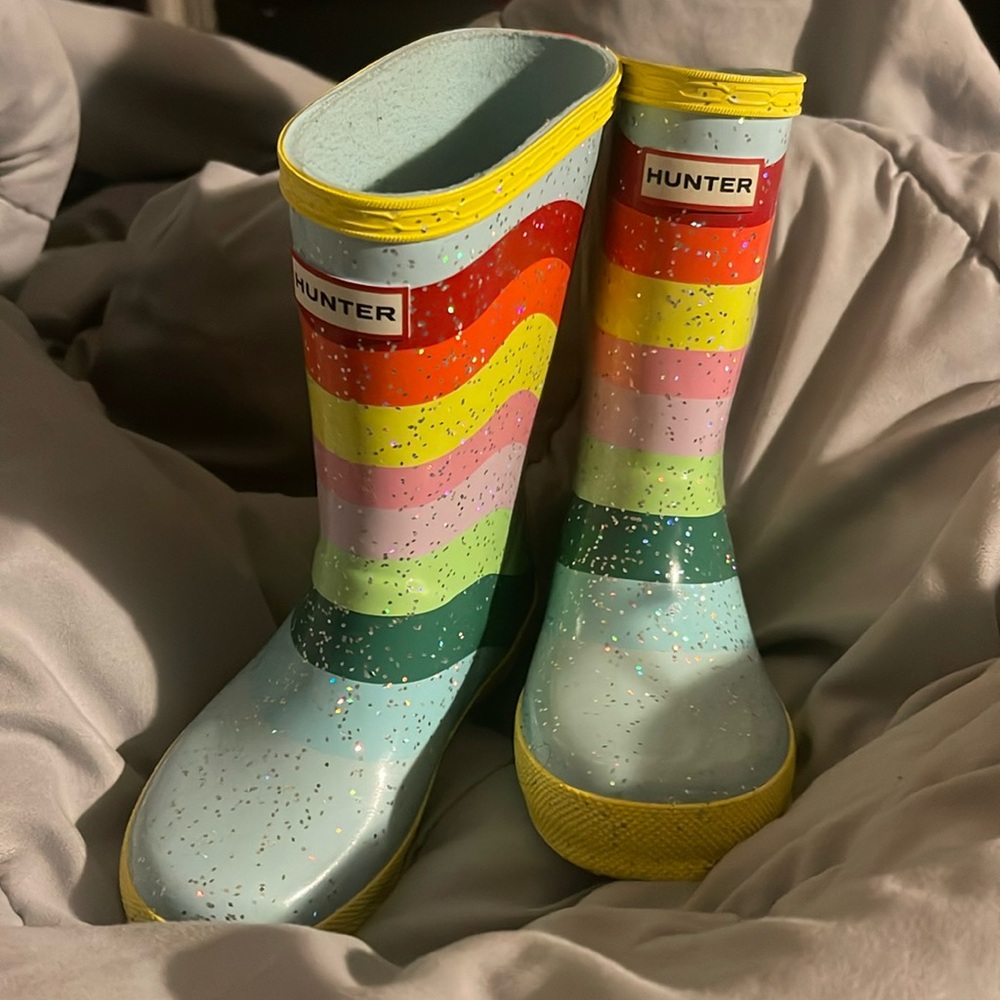 Rainbow hunter boots